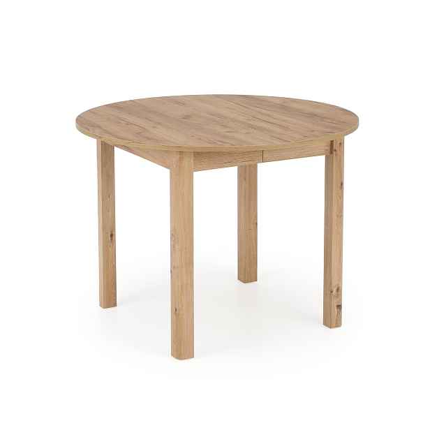 HALMAR Jídelní rozkládací stůl RINGO 102/142 cm dub craft zlatý