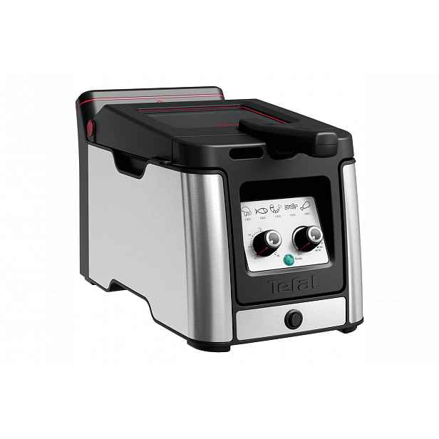 Olejová fritéza Tefal Clear Duo FR600D10 Černá/Nerezová