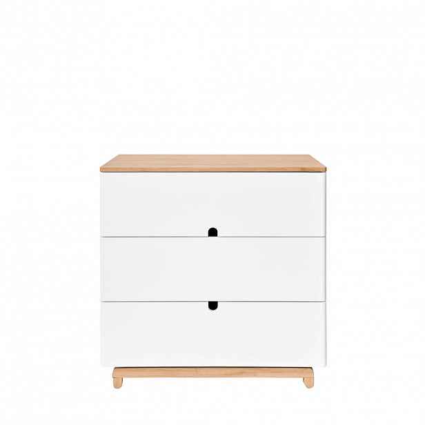 RAUMHIRSCH FURNITURE DĚTSKÁ KOMODA Nomi – rustikální elegance a funkčnost, bílá