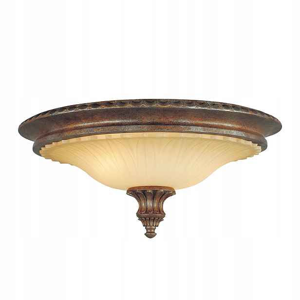 Stropní svítidlo stropní svítidlo art deco tradiční kulatá hnědá 45 cm 2 body Feiss