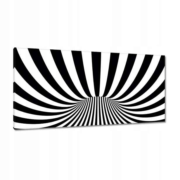 Obrazy 115x55 Abstrackja černobílá