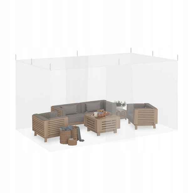 Moskytiéra XXL Relaxdays – 300×500×250 CM Dovnitř I Ven Bílá