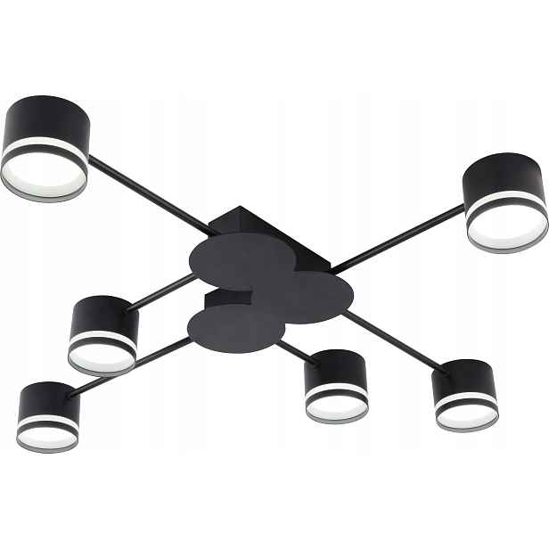 Stropní Svítidlo Černá 6XGX53 IP20 Moderní Loft 80 CM Vargo DL1276