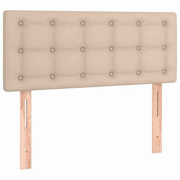 vidaXL Čelo postele cappuccino 90x5x78/88 cm umělá kůže