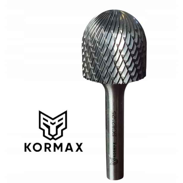 Fréza 25 mm pilníková válcová zaoblená 25x25x70 stopka 8 mm Wrc karbid