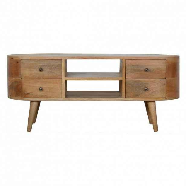 Artisan Furniture TV STOLEK se 4 zásuvkami a 2 policemi