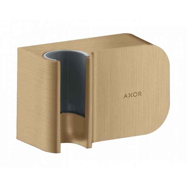 Axor One - Nástěnné kolínko s držákem, kartáčovaný bronz 45723140