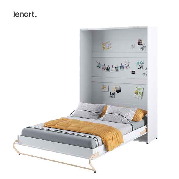 Dig-net nábytek Sklápěcí postel Lenart CONCEPT PRO CP-01 bílá | 140 x 200 cm