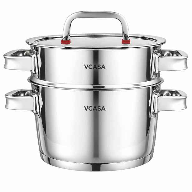 Hrnec na vaření v páře 3 el Vcasa Sierra 20 cm nerezová ocel 304