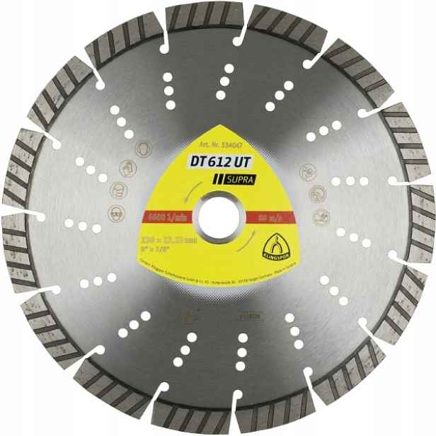 K.tarcza DIAM.SEG.230 mm x 2.6 mm x 22.2 mm DT612UT K334047