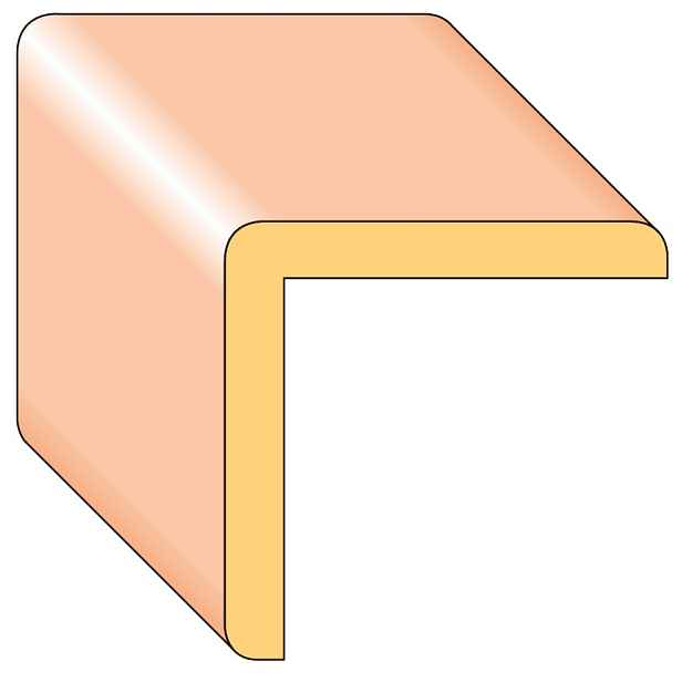 Lišta rohová borovice 43×43×2000 mm, 25 ks/bal.