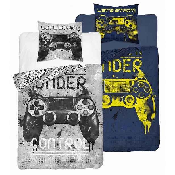 Povlečení Svítící ve tmě 160x200 Gamer Pad pro konzolovou hru