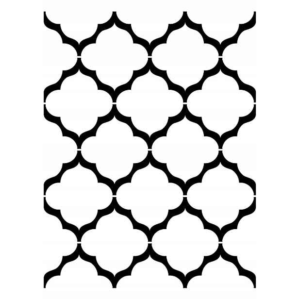 Šablona Na Ozdobné Omítky LuxBud Geometric 5 92x70 cm Moderní