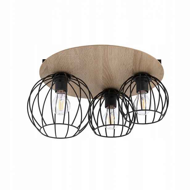 Stropní Svítidlo Cyber Hnědý 3 zdroje E27 15W Ocel Sigma Lighting 24 cm