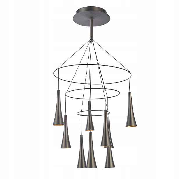 Závěsná lampa Italux Luca Led moderní hnědá