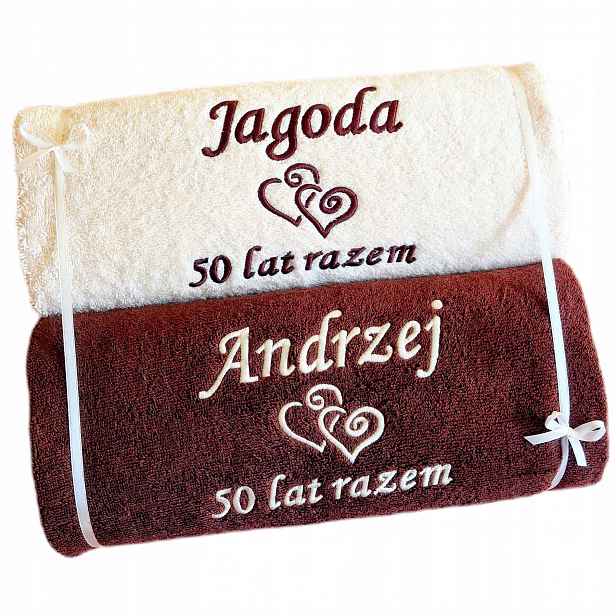 Ručníky Dárek K 50. Letům Svatby 50. Výročí Zlaté Hody Rodičů Let