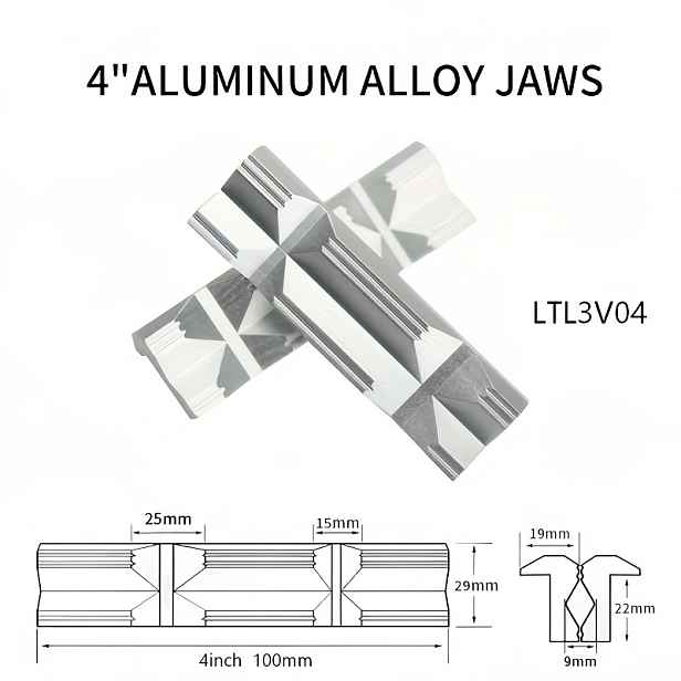 TEMU 1 pár magnetických ochranných krytů na svěrák 4-8'' čelisti Ochranný kryt Hliníková slitina Ruční nářadí Ochranné doplňky pro stolní svěrák