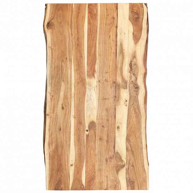 vidaXL Stolní deska masivní akáciové dřevo 118 x (50–60) x 3,8 cm