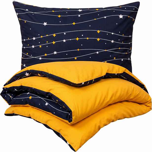4Home Bavlněné povlečení Night sky, 220 x 200 cm, 2 ks 70 x 90 cm