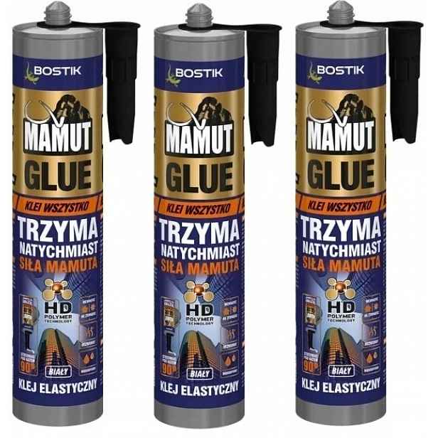 3ks Bostik Mamut Univerzální Lepidlo 290ml Bílá Pro Všechno Silné