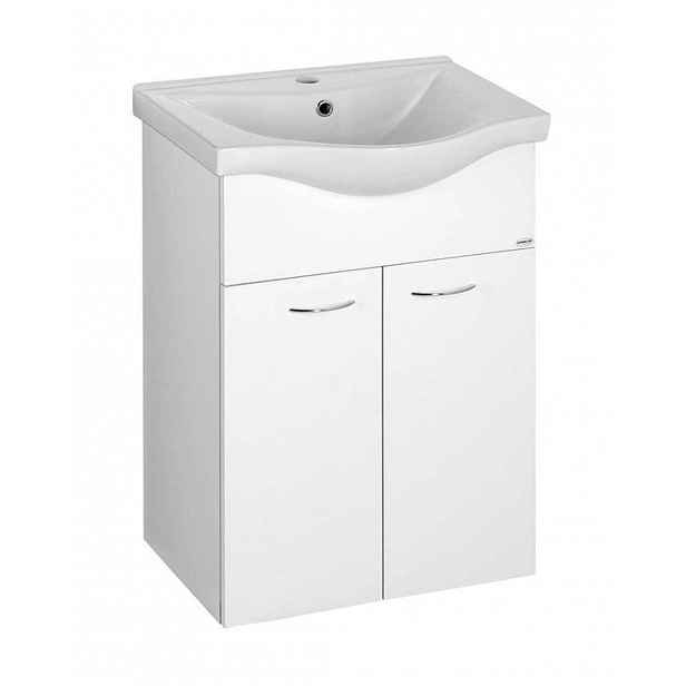 Aqualine Keramia Fresh - Umyvadlová skříňka 51x74x34 cm, bílá 50057