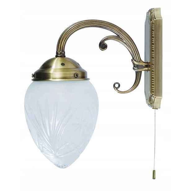 Hnědá nástěnná lampa Annabella s teplým leskem nad postelí Rabalux