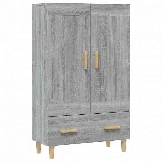 vidaXL Komoda šedá sonoma 70 x 31 x 115 cm kompozitní dřevo