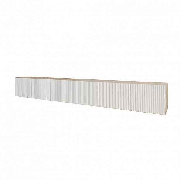 ALTDECOR NÍZKÁ KOMODA NOA-2-W 3x100x40x40 cm – Artisan / bílá