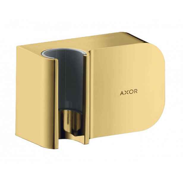 Axor One - Nástěnné kolínko s držákem, leštěný vzhled zlata 45723990