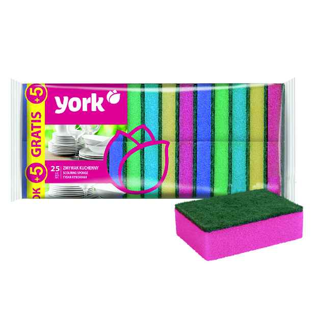 YORK Drhnoucí houbička 25+5 ks zdarma