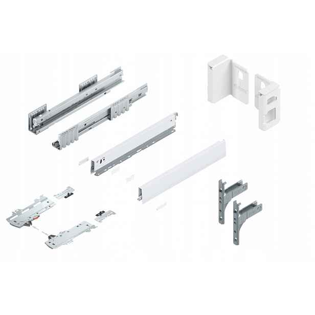 Blum Šuplík 400 Zásuvka Low N Tip-On Bílá 40kg