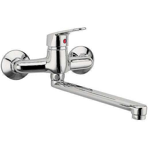 Dřezová baterie Novaservis Ferro Smile s otočným ramínkem 150 mm chrom 71076.0