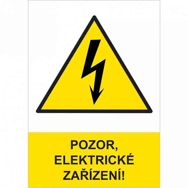 Pozor elektrické zařízení
