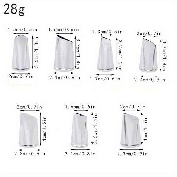 TEMU 7ks Sada na zdobení dortů, Nástavce na krém a fondán, Růžové trysky, Nástroje na pečení, Pomůcky na zdobení fondánu