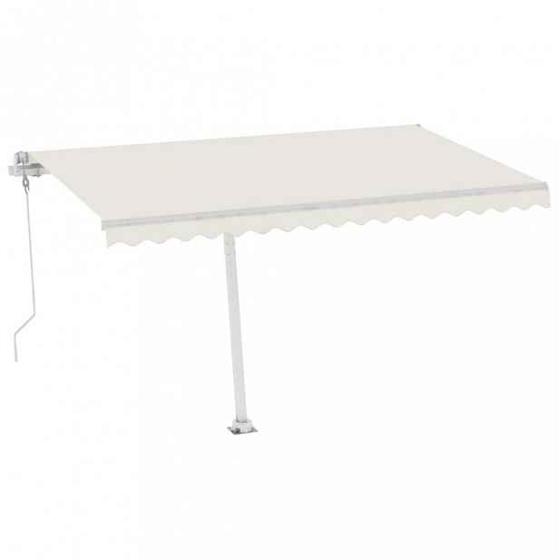 Volně stojící automatická markýza 600x300 cm Dekorhome Krémová