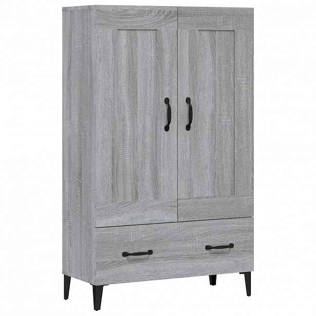 vidaXL Komoda šedá sonoma 70 x 31 x 115 cm kompozitní dřevo
