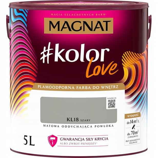 Magnat Barva Love KL18 šedá 5L Bs
