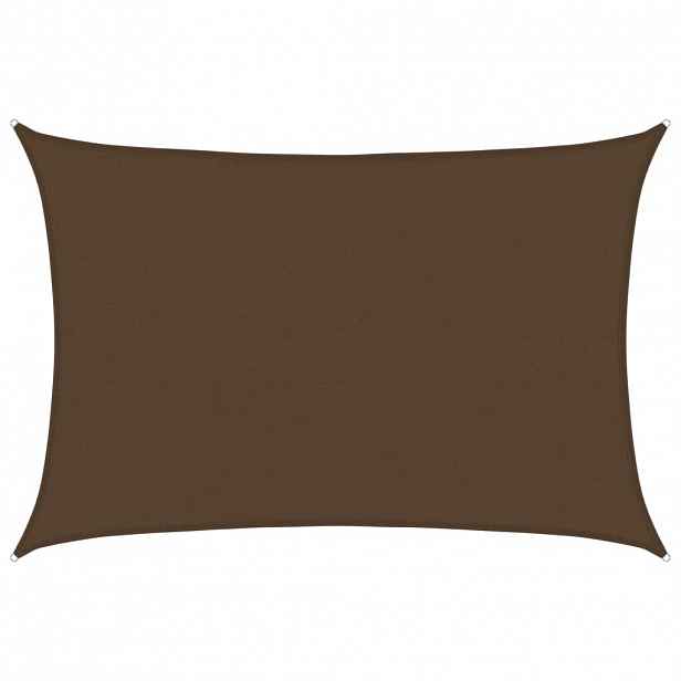 vidaXL Stínicí plachta 160 g/m² hnědá 5 x 6 m HDPE