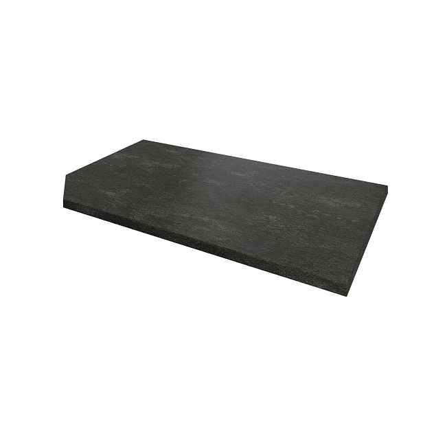 Kuchyňská deska 40x60x2,8 cm URBANO - metalická hnědá, levé provedení