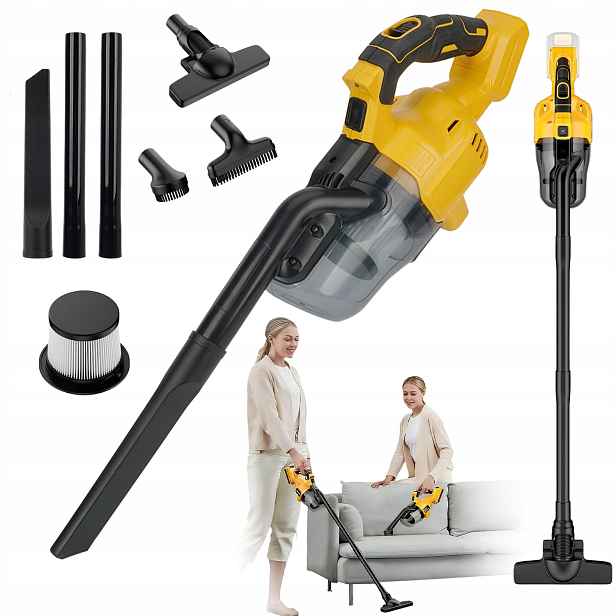 Výkonný Vysavač 20 V 20 Kpa, 400 W, Tichý, Lehký, S Hepa Filtrem