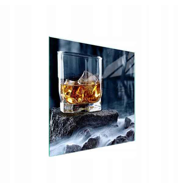 7v1 Skleněná ochranná deska na sporák 50x52 Whisky
