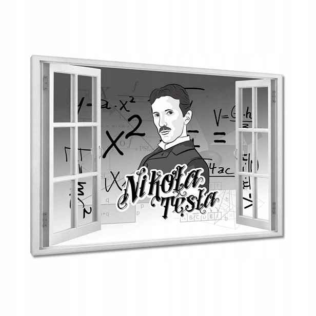 Obrazy 90x60 Nikola Tesla vynálezce