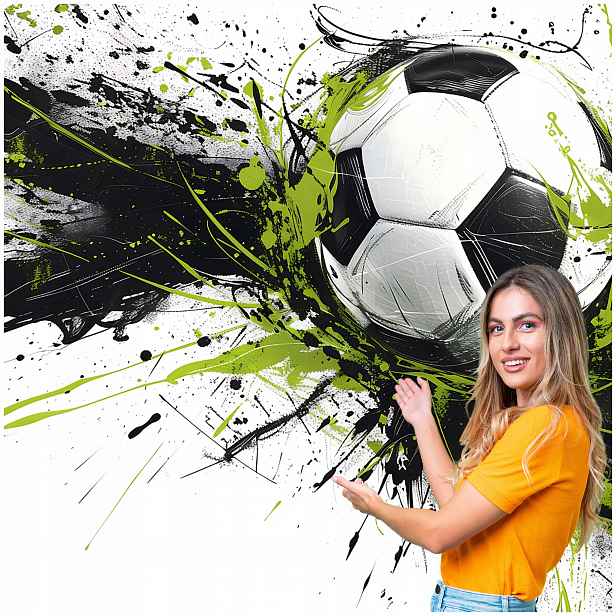3D Fototapeta pro mládež Fotbal 392x280 DMPN06F