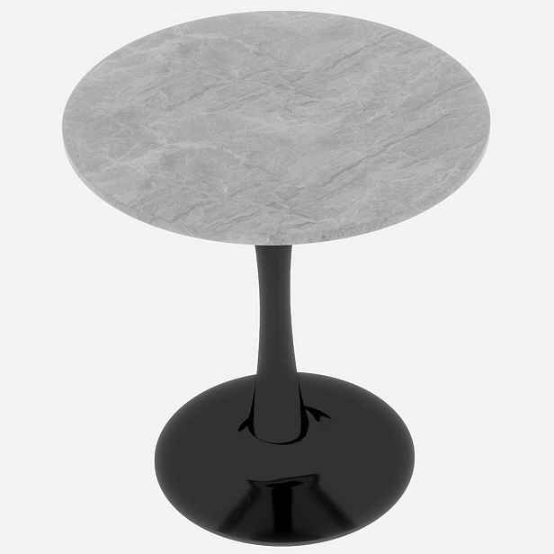 EVRYAE KONFERENČNÍ STOLEK Moderní kulatý odkládací stolek, vysoké nohy, minimalistický design, obývací stolek, kompaktní