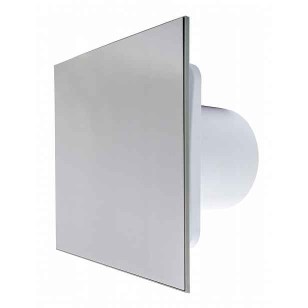 Koupelnový Ventilátor Vents 125 mm Časovač Hygrostat Panel Chrom Tichý 29 dB