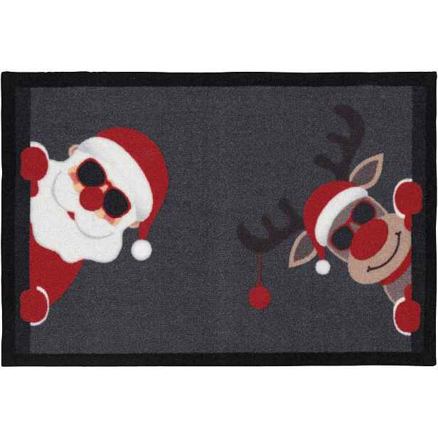 Livarno® Vánoční rohožka, 40 x 60 cm (Santa Claus a Rudolf)