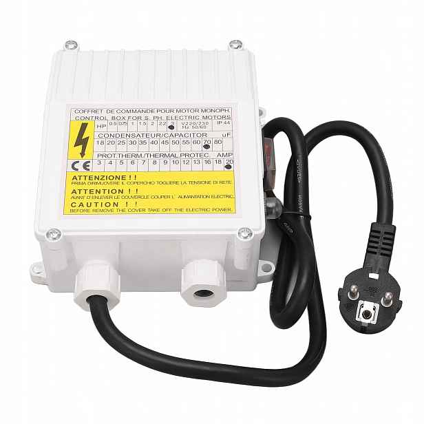Pompka Startovací Krabice 2,2kW 3,0KM 70UF 20A Zabezpečení