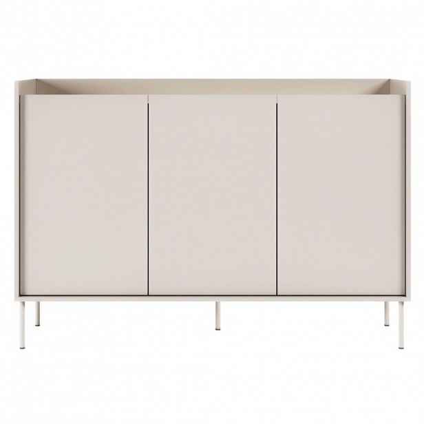 Selsey KOMODA Tovi Kašmírově šedá / Dekor dub 140 cm