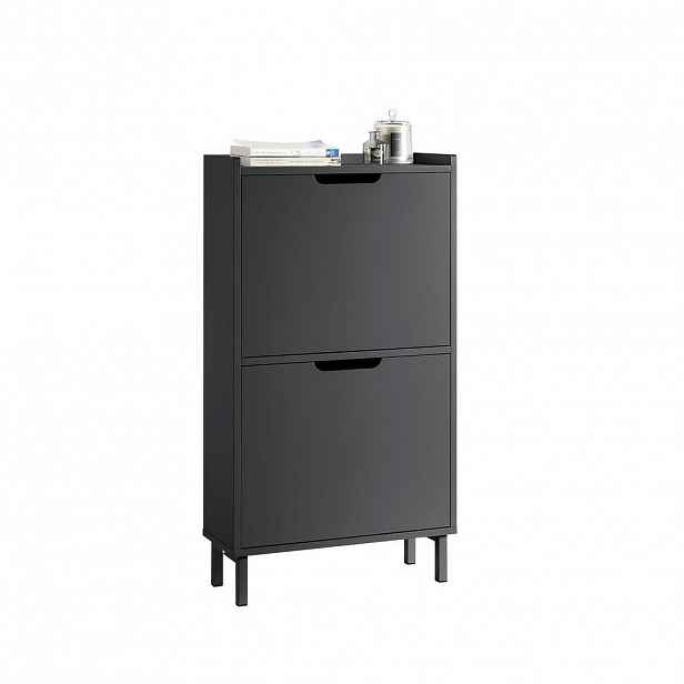 SoBuy BOTNÍK se 2 zásuvkami 50x19x90cm Minimalistický