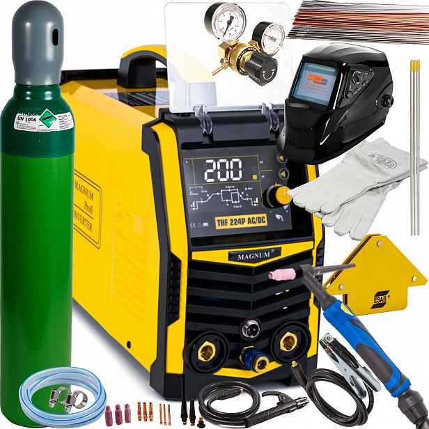 Svařovací stroj Magnum Thf 224P Ac/dc Tig Hf Puls Mma 200A 230V SET1